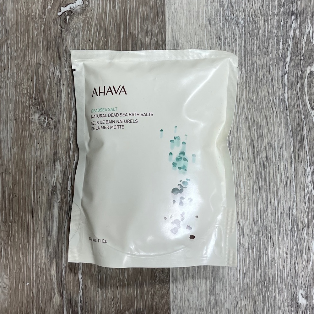 Ahava Dead Sea bath salts, 11 oz bag.